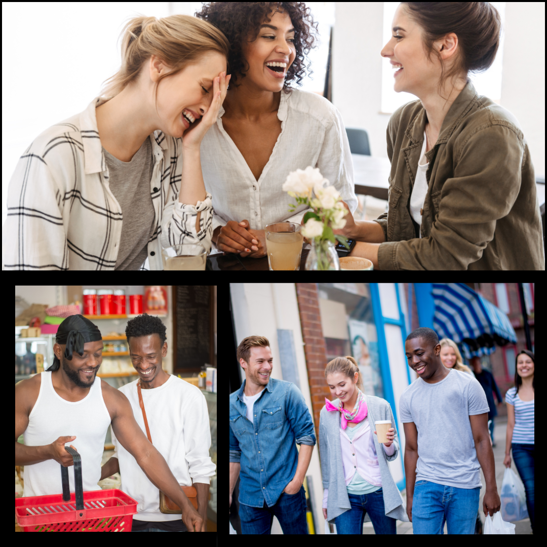 People spending time with one another